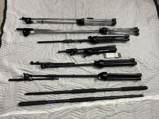 Group lot of Microphone Stands
