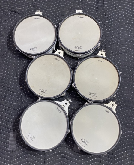 8 Roland PD-120 Mesh Drum V Pads