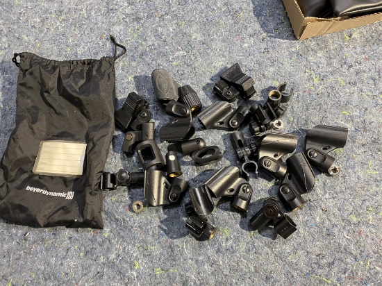 Group lot of Shure and other microphone mounts