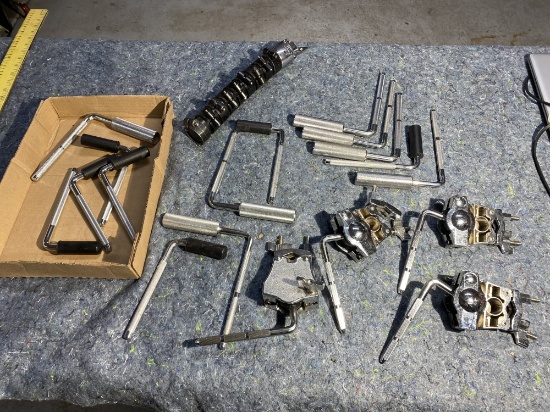 Group lot of drum hardware including Gibraltar