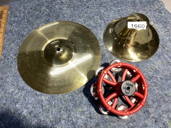 Tambourine, cymbol, bell