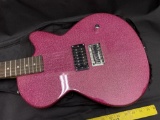 Vintage Pink Sparkle Guitar