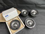 Group of 4 DynaVox Speakers with boxes