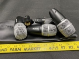 Group of three PG56 Shure Microphones
