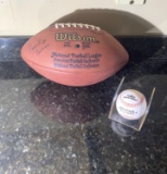 Autographed Football and Baseball (see Photos)