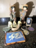 Stag Handle Magnify Glass, Badges and Decorative Items