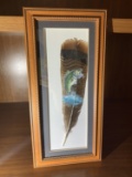 Unique Singed Painted Feather see photos