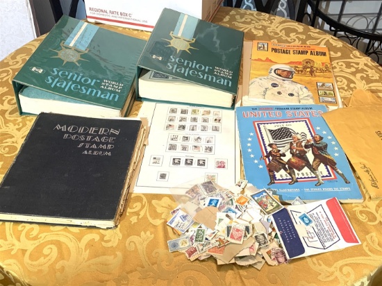 Large Assortment of Stamps and Stamp Books