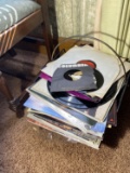 Stack of vintage records