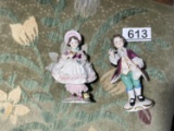 Pair of ceramic figurines - Dresden