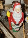 Empire Blow Mold Santa Claus + Candle