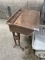 Antique Metal and Wood School Desk