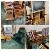 Group lot of assorted vintage furniture