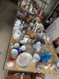 Large Table Lot of assorted antiques, vintage etc
