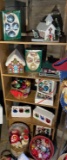 Group lot of vintage Christmas ornaments and more