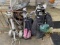 2 sets of golf clubs plus carrier