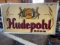 Vintage Double Sided Hudepohl Beer Advertising Sign