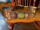 Group lot of Italian millefiori paperweights