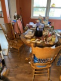 Vintage table and 6 chairs