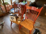 Pair of wooden chairs