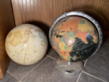 2 Vintage Globes including Replogle Starlight