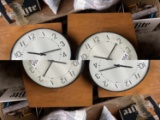 Pair of Vintage Standard Industrial Clocks