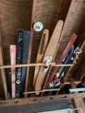 Group lot of vintage skis and related