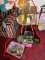 Group lot Vintage Toys, lamp, Snoopy Jack in the Box etc