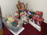Corner lot of vintage Christmas Items and more