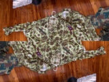 Group Unusual Vintage WWII Style Camouflage Military Clothing