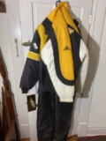Vintage Snowmobile suit and Pittsburgh Hockey Jacket