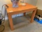 Vintage orange colored lamp table