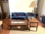 Lane Patriotic Tile Inset Coffee Table, Lamp and Side Table