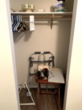 Clean out Bedroom Closet - walker, Tv Tray, Hangers & More
