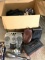 Assortment of Massagers, Tool Box, Clothing & Books