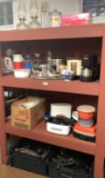 4 Shelves Full of Kitchen and Home Items