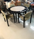 Game Table with 5 Chairs