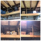 Cleaning Rights to shelving  around the garage BELOW the  ATTIC