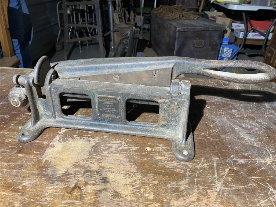 Antique Industrial Leather Cutter Machine