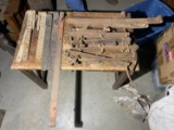 Group lot of Large Hand Wrought Hinges