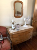 Antique Wash Stand with Contents