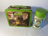 Vintage Metal Lunchbox Movie Monsters with Thermos