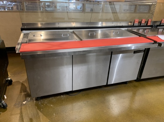 Continental Undercounter Refrigerator Stainless Steel Prep Station Model SW72-30M