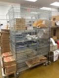 Wire Shelving Unit with Security Locking Doors & Contents