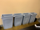 4 Rubbermaid Trash Cans