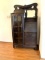 Antique Secretary with Curved Glass Door