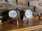 Brass Ship Clock, Barometer Plus Candle Snuffers