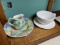Large oversized coffee cup on saucer Plus pitcher/platter
