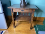 Warren Hile Studio Arts & Crafts Lamp Table with Drawer