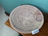 Heavy carved soapstone plate Made in Kenya